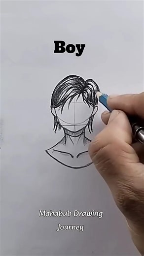 how to draw hair #howtodraw #art #drawing #artist #shorts