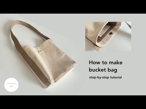 How to make a bucket bag | easy step-by-step tutorial!
