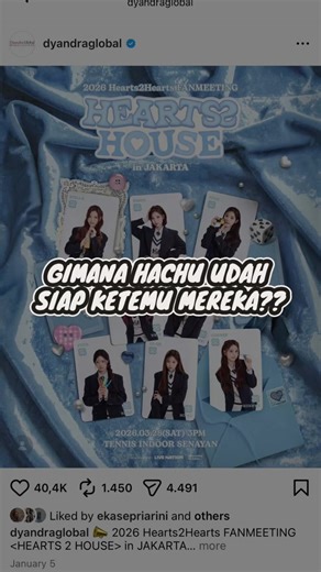Mincha juga gk sabar ketemu hachu nihh, kami open slot makeup dan hairdo buat fanmeet heart2heart yaa 🫶🏻 #heart2heart #makeup #rude