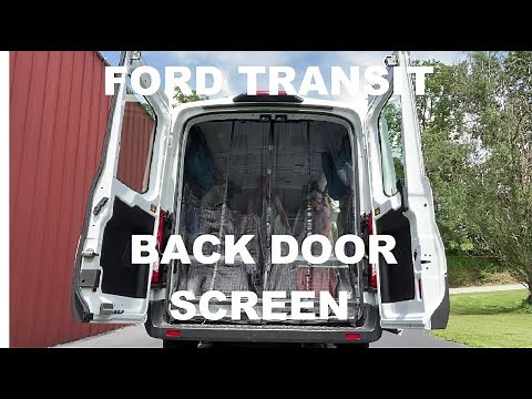 Affordable DIY Bug Screen For Ford Transit Van Back Barn Doors
