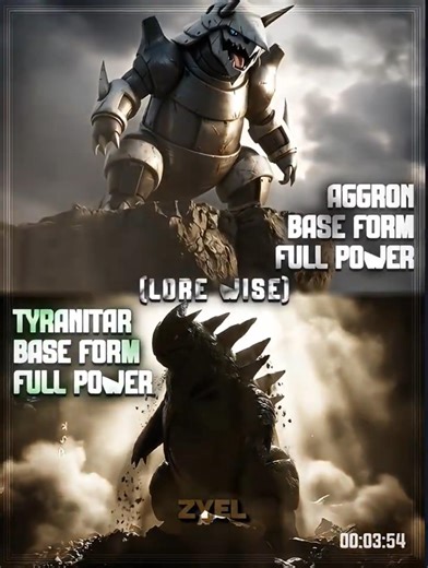 Aggron vs Tyranitar