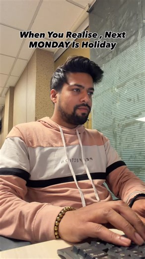 Sachin Dhoopia on Instagram: "Corporate Majdoors Can Relate 😎😎 . . . #relatable #corporatelife #trending #reelsinstagram #officelife [Corporate employees can relate, Republic Day holiday to corporate offices, when public holiday falls on Monday, for you, corporate leaves, corporate memes, funny corporate videos, trending Indian reels, 26th January leave, long weekend leave to all corporate employees, January long weekend holiday 2026]"