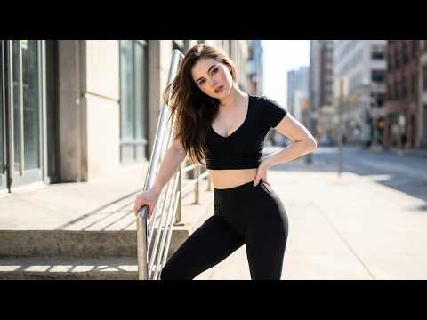 AI Lookbook: Black Leggings Street Style | Virtual Model (4K)