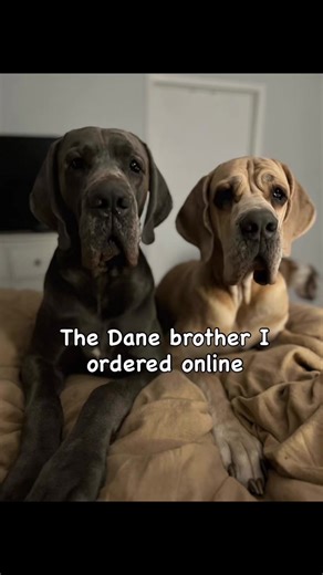 Ordered a Great Dane brother….. They got me the travel size 🤔 #g#greatdaneg#greatdanesofinstagramp#puppylifed#dogsoftiktokbigdogenergy