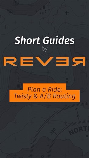 REVER: Motorcycle GPS App on Instagram: "Here’s Maja with another short guide to help you get the most out of REVER. Learn how to Plan A/B and Twisty Rides. "