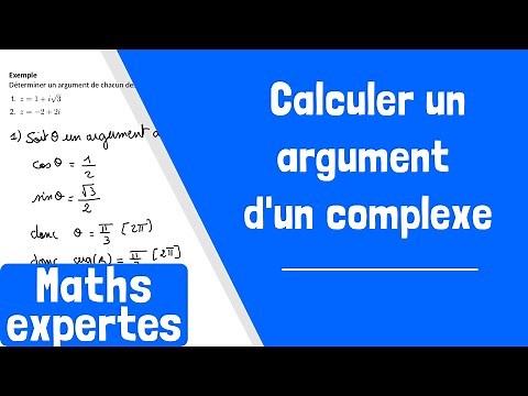 Comment calculer un argument d'un nombre complexe ?