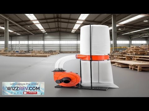 VEVOR Dust Collector 1100 CFM 2.5 Micron Vortex Cone Dust Collectors 1.5HP