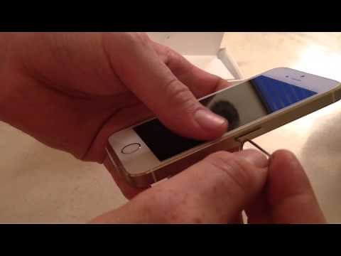 How to insert Sim Card in iPhone 5S iPhone 5C iPhone 5