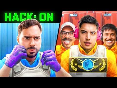 1 GLOBAL de WALLHACK VS 4 GLOBAIS no CS 2 (desafio absurdo )