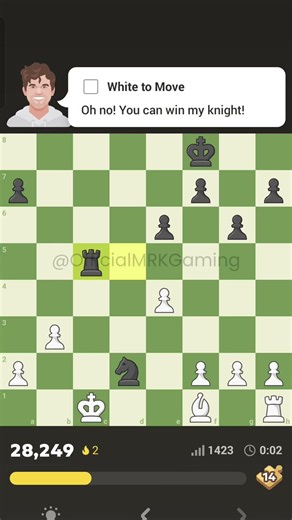Puzzle #26 |♟️ Solved! #chess #chesspuzzle #mrkgaming #chesscom #chessshorts #chessonline
