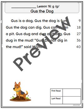 8-34 UFLI Aligned Oral Reading Fluency Decodable Passages