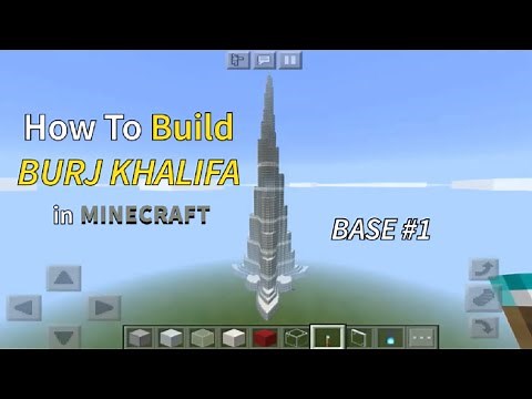 How to build Burj Khalifa in Minecraft - step by step guide. | Part 1/9 - Base #1