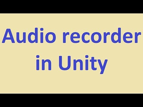 Audio recorder in unity