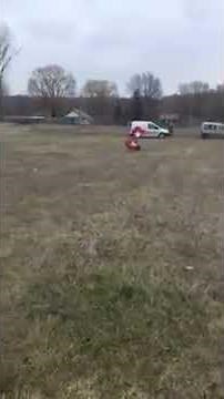 Training with two Firepaw Dog Running Chutes for greater resistance