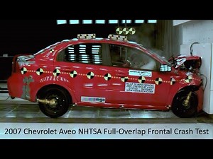 2007-2011 Chevrolet Aveo / Pontiac G3 / Wave Sedan NHTSA Full-Overlap Frontal Crash Test