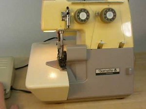 Demo video of Bernina Bernette 203 overocker serger sewing machine