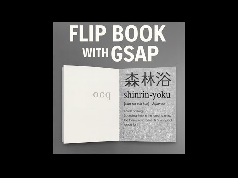 Flip Book Pages with GSAP 📒