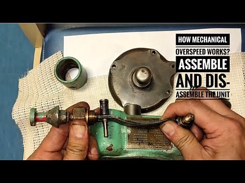 How mechanical overspeed works? /Assemble and dis-assemble /Generator Man B&W / Marine Engineering