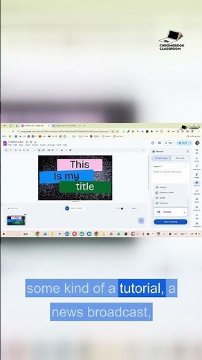 Google Vids has a teleprompter! Great for students! #GoogleEDU #GoogleVids