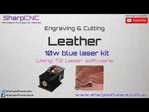 10w Laser engraving & cutting leather