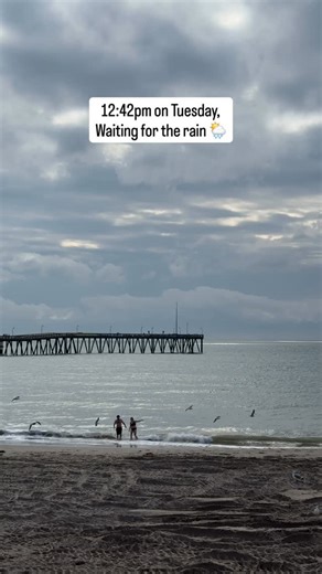 Visit Ventura on Instagram: "Enjoying the beach while we wait for the atmospheric river to join us in Ventura 🌧️"
