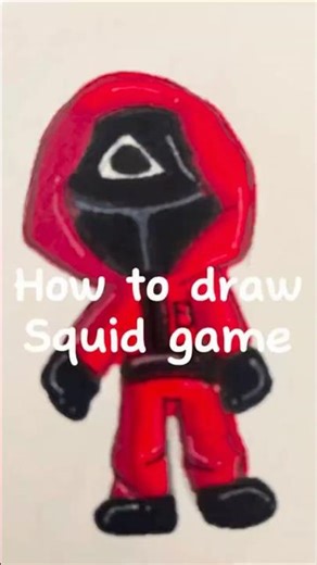 How to Draw Squid Game Guard | Easy Drawing