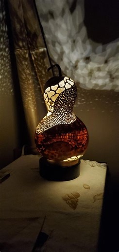 Tribal Gourd Lamp - Etsy
