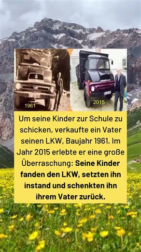 Vater verkaufte 1961er LKW für Bildung – 2015 bringen seine Kinder ihn restauriert zurück