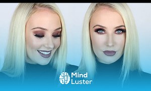 Mind Luster - Learn Dark Smokey Sparkly Eye and Lip Tutorial | Lauren Curtis