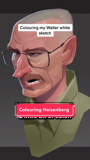 Coloring Heisenberg | Digital Art Process