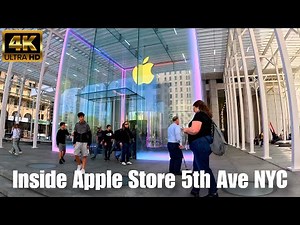 Inside Apple Store 5th Ave NYC – A 3-Minute Luxury Experience