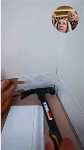 The Nail Trick That Fixes Baseboard Corners #homeimprovement #construction #tips