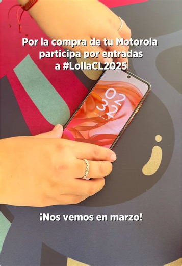 Promo de Motorola y Lollapalooza Chile 2024