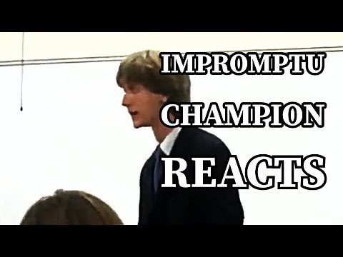 High School Impromptu State Champion (with Captions and Critiques)