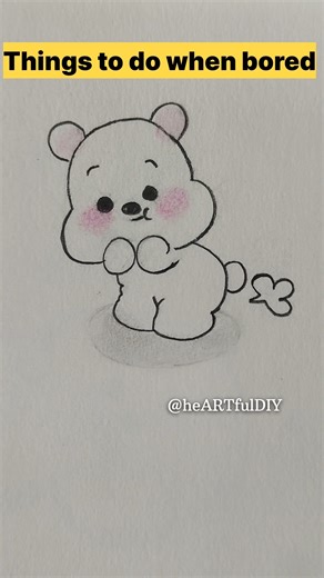Funny things to do when bored day3/cute things to draw #funny #cute#drawing #art#shortsfeed#trending