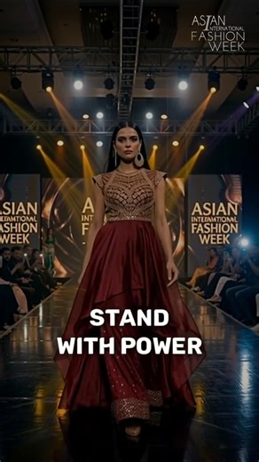 Walk with grace. Stand with power. 👑✨Asian International Fashion Week.📞 HAI Events: 9990913123#AIFW