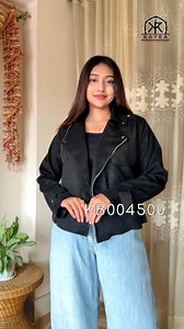 1K views · 1.1K reactions | Lady biker leather jacket Bold, Fearless, Unstoppable 34 to 46 sizes are available Fabric Artificial leather For order kindly DM us. #LeatherJacket #BikerGirlVibes #kayrabd #WinterFashion2025 #TrendyOutfit #StyleWithAttitude #OOTDBangladesh #FashionReel #ViralLook #GirlsWithStyle #StreetStyleEdit | KAYRA BD | Facebook