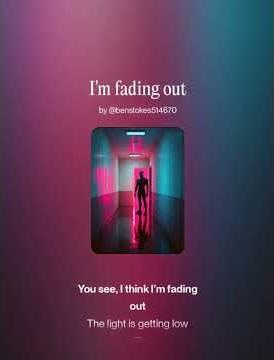 I'm fading out. a emo goth synth pop