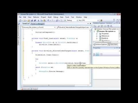 C#: How to Browse Files, Folders, and Directories
