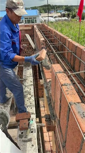Precision, skill, and strong foundations! Building row by row with ultimate perfection. 🧱⚒️
