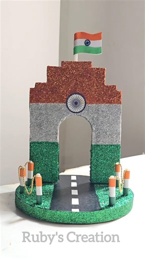 India Gate Republic Day Craft 🇮🇳 | DIY Using Simple Materials #youtubeshorts #republicday