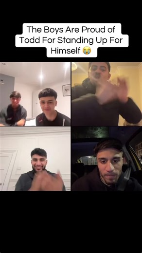 The boys are proud of @Todd® for standing up for himself 😭 @Zayn2Dreamy🦅 @🕶️💣K Man💣🕶️ @Dotzzl🐝 #todd #zayn2dreamy #funny #fyp