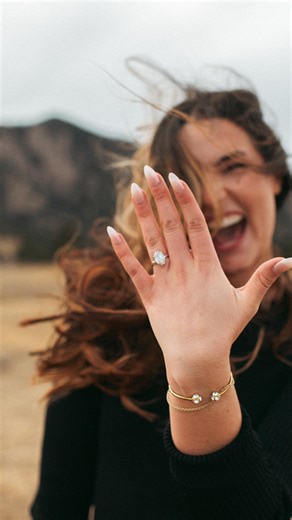 Stephanie Parsley on Instagram: "When your hair is always an instant giveaway… Landed in Denver just in time to go undercover for a special proposal 🤍 So excited for these two!! Congratulations @thegracebowling & @carson.nettle ✨ 💍 @evmjewelers"