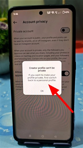 creator account cant be private on instagram how to fix creator account cant be private on instagram