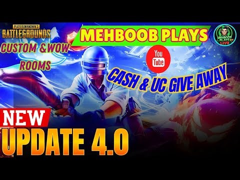 🔴PUBG Mobile 4.0 LIVE | Custom & WOW Rooms | Join Fast for Fun, Fights & New Update Action #pubglive