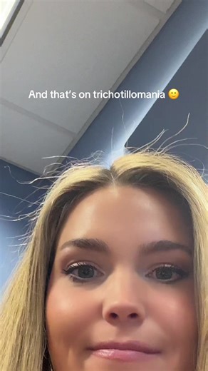 Compulsive hair puller 🙋🏼‍♀️ wish I could stop but it’s easier said than done #trichotillomania #hairpullingdisorder #hairpulling #anxiety
