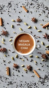 Vegan Masala Chai. Cozy up this winter with our Vegan Masala Chai. It's classically spiced with ginger, cinnamon, cardamom and more, and when blended with our Dark Brown Sugar, it's a hug in a mug! ☕ Recipe: https://bit.ly/4j2h9Gz | Redpath Sugar