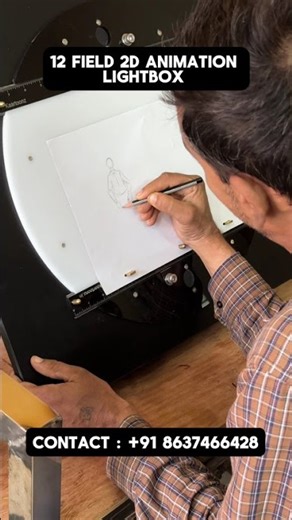2D Animation Lightbox in Use | Shipped Worldwide #handdrawnanimation #2danimation #lightbox
