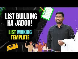 List Making Techniques In Network Marketing | List Making Template for Prospct | Part-6