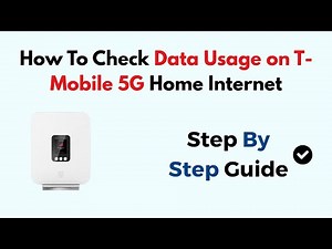 How To Check Data Usage on T-Mobile 5G Home Internet